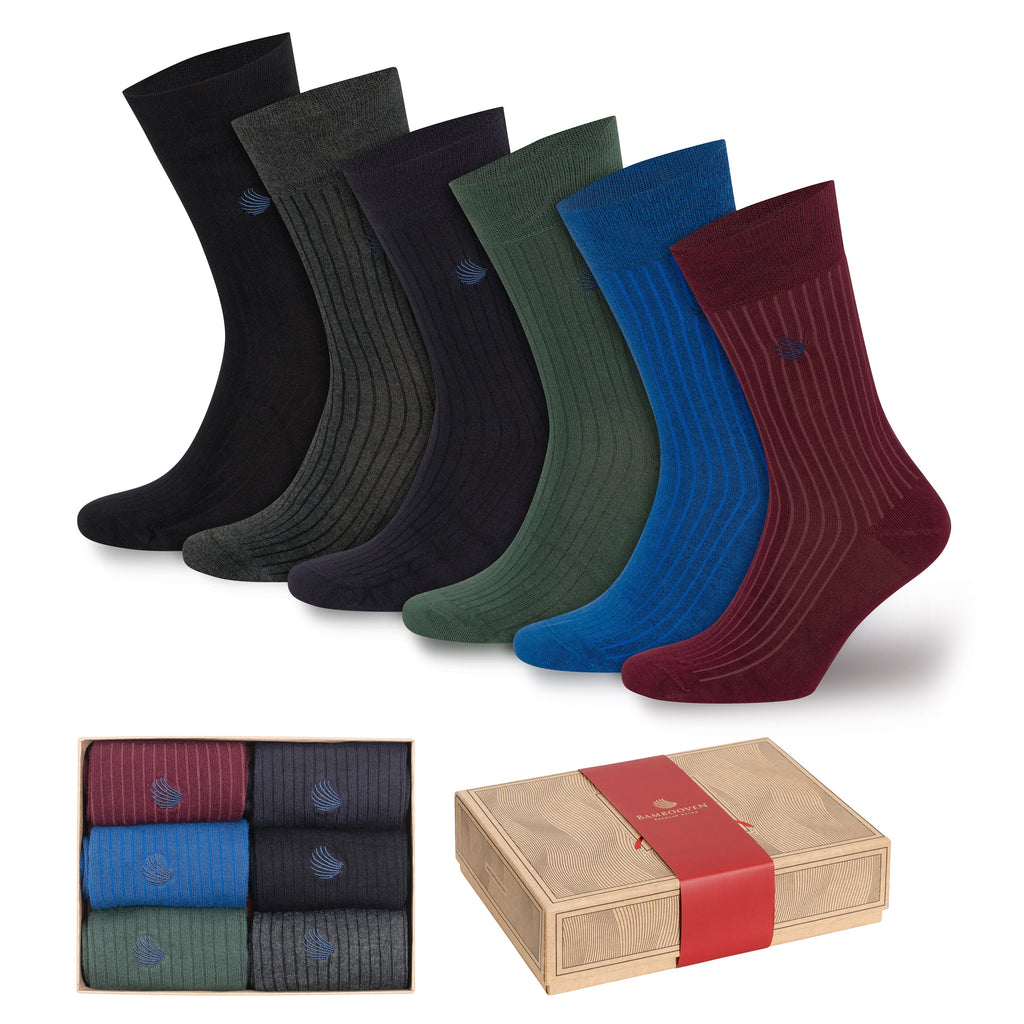 Men’s Bamboo Dress & Trouser Socks 6-Pack - 419