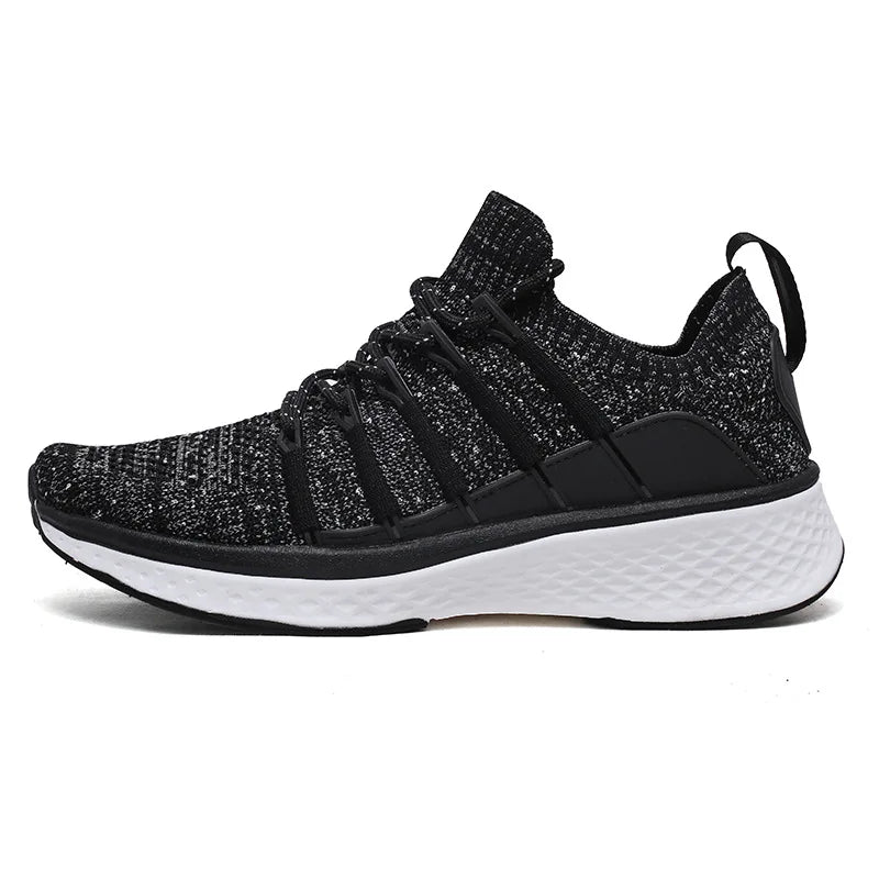 Men's Mi 2 Second-Generation Fishbone Mesh Soft-Soled, Slip-Resistant Knitted Casual All-Match Athletic Shoes.