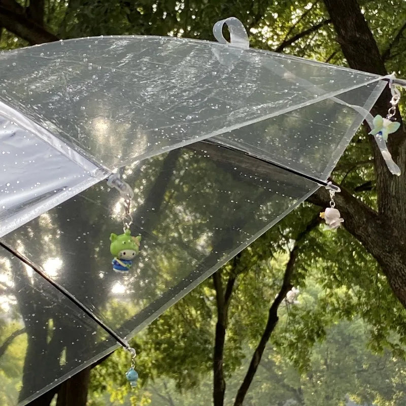 Hello Kitty Umbrella Pendant Sanrio KT Cat New Cute Cartoon Creative Key Chain Resin Versatile Pendant Girl Gifts