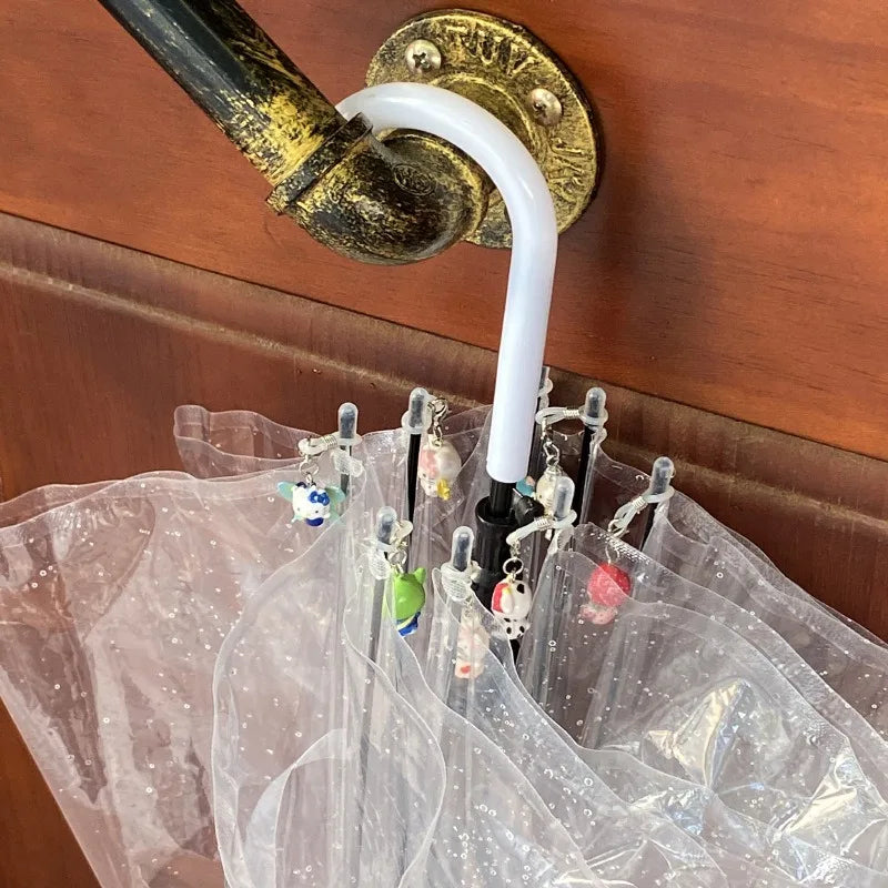 Hello Kitty Umbrella Pendant Sanrio KT Cat New Cute Cartoon Creative Key Chain Resin Versatile Pendant Girl Gifts